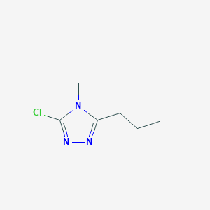 molecular formula C6H10ClN3 B2490405 3-氯-4-甲基-5-丙基-4H-1,2,4-三唑 CAS No. 1339160-35-8