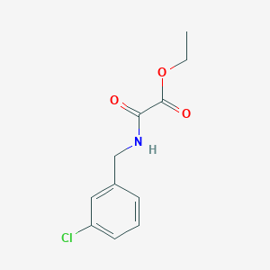 Ethyl 2-[(3-chlorophenyl)methylamino]-2-oxoacetate
