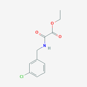 molecular formula C11H12ClNO3 B2490422 乙酸2-[(3-氯苯基)甲基氨基]-2-氧代乙酸酯 CAS No. 1248291-72-6