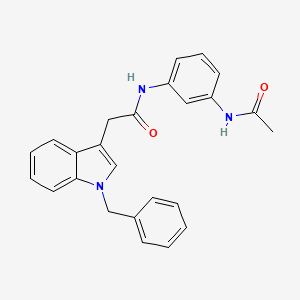 molecular formula C25H23N3O2 B2490428 N-(3-acetamidophenyl)-2-(1-benzyl-1H-indol-3-yl)acetamide CAS No. 922037-65-8