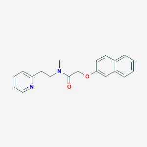 molecular formula C20H20N2O2 B249043 N-methyl-2-(2-naphthyloxy)-N-[2-(2-pyridinyl)ethyl]acetamide 