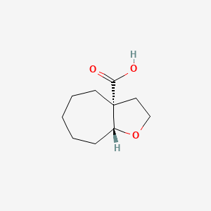 molecular formula C10H16O3 B2490437 (3Ar,8aR)-2,3,4,5,6,7,8,8a-辛氢环庚[b]呋喃-3a-羧酸 CAS No. 2138361-04-1