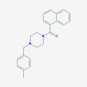 molecular formula C23H24N2O B249044 1-(4-Methylbenzyl)-4-(1-naphthoyl)piperazine 
