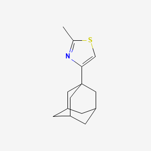 molecular formula C14H19NS B2490458 4-(1-Adamantyl)-2-methylthiazole CAS No. 19735-72-9