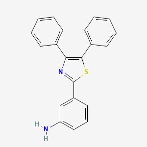 molecular formula C21H16N2S B2490462 3-(4,5-Diphenyl-thiazol-2-yl)-phenylamine CAS No. 70031-70-8