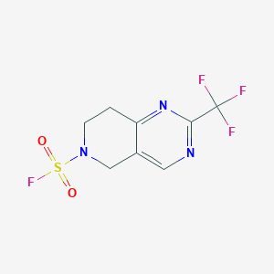 2-(Trifluoromethyl)-7,8-dihydro-5H-pyrido[4,3-d]pyrimidine-6-sulfonyl fluoride