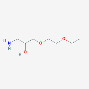 molecular formula C7H17NO3 B2490476 1-Amino-3-(2-ethoxyethoxy)propan-2-OL CAS No. 1016741-65-3