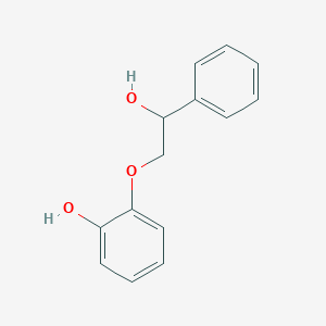 molecular formula C14H14O3 B2490477 2-(2-Hydroxy-2-phenylethoxy)phenol CAS No. 328104-89-8