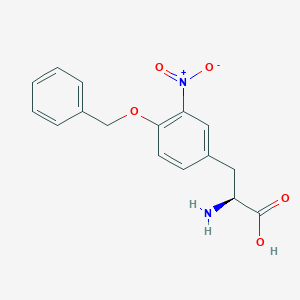 molecular formula C16H16N2O5 B2490481 3-Nitro-o-benzyl-l-tyrosine CAS No. 5105-98-6