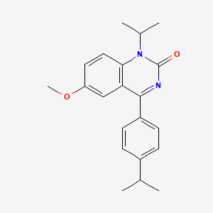 molecular formula C21H24N2O2 B2490486 1-异丙基-4-(4-异丙基苯基)-6-甲氧基喹唑啉-2(1H)-酮 CAS No. 478963-62-1