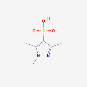 molecular formula C6H10N2O3S B2490489 1,3,5-Trimethyl-1H-pyrazole-4-sulfonic acid CAS No. 201207-66-1