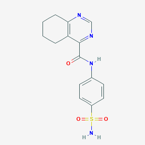 molecular formula C15H16N4O3S B2490497 N-(4-Sulfamoylphenyl)-5,6,7,8-tetrahydroquinazoline-4-carboxamide CAS No. 2415555-21-2