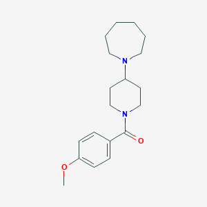 molecular formula C19H28N2O2 B249050 1-[1-(4-Methoxybenzoyl)-4-piperidinyl]azepane 