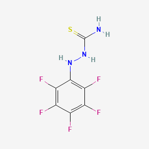 molecular formula C7H4F5N3S B2490508 2-(2,3,4,5,6-五氟苯基)-1-硫脲甲酰胺 CAS No. 860609-85-4