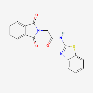 N-(1,3-benzothiazol-2-yl)-2-(1,3-dioxo-1,3-dihydro-2H-isoindol-2-yl)acetamide