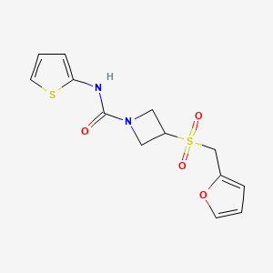 3-[(furan-2-yl)methanesulfonyl]-N-(thiophen-2-yl)azetidine-1-carboxamide