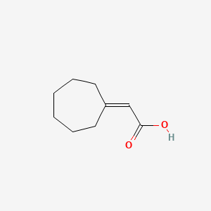 molecular formula C9H14O2 B2490527 2-cycloheptylideneacetic Acid CAS No. 1903-29-3