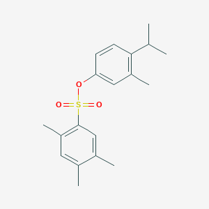 molecular formula C19H24O3S B2490528 3-Methyl-4-(propan-2-yl)phenyl 2,4,5-trimethylbenzene-1-sulfonate CAS No. 2361895-13-6