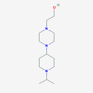 molecular formula C14H29N3O B249053 2-{4-[1-(Propan-2-yl)piperidin-4-yl]piperazin-1-yl}ethanol 