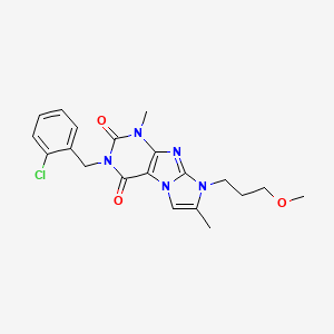 3-(2-chlorobenzyl)-8-(3-methoxypropyl)-1,7-dimethyl-1H-imidazo[2,1-f]purine-2,4(3H,8H)-dione