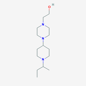 molecular formula C15H31N3O B249054 2-{4-[1-(Butan-2-yl)piperidin-4-yl]piperazin-1-yl}ethanol 