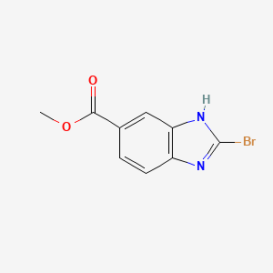 molecular formula C9H7BrN2O2 B2490560 methyl 2-bromo-1H-benzo[d]imidazole-6-carboxylate CAS No. 1092286-70-8