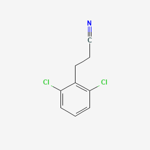 molecular formula C9H7Cl2N B2490561 3-(2,6-Dichlorophenyl)propanenitrile CAS No. 3215-64-3; 61698-06-4