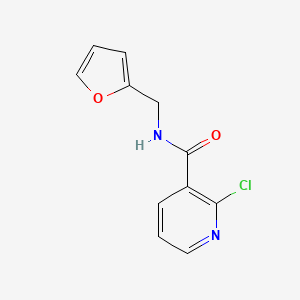 molecular formula C11H9ClN2O2 B2490562 2-氯-N-(2-呋喃甲基)烟酰胺 CAS No. 312704-25-9