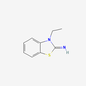 molecular formula C9H10N2S B2490577 3-ethylbenzo[d]thiazol-2(3H)-imine CAS No. 53641-17-1