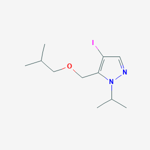 molecular formula C11H19IN2O B2490596 4-iodo-5-(isobutoxymethyl)-1-isopropyl-1H-pyrazole CAS No. 1856042-06-2