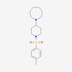 molecular formula C18H28N2O2S B249060 1-(1-Tosyl-4-piperidyl)azepane 