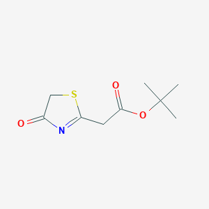 Tert-butyl 2-(4-oxo-4,5-dihydro-1,3-thiazol-2-yl)acetate