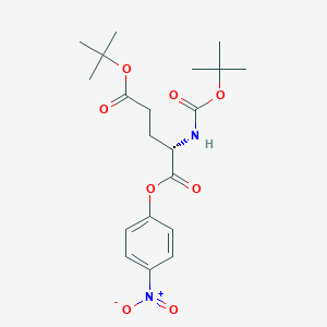 molecular formula C20H28N2O8 B2490605 Boc-谷氨酸(otbu)-onp CAS No. 69876-58-0