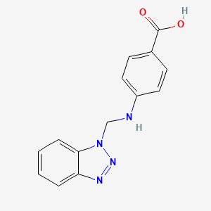 4-[(1H-benzotriazol-1-ylmethyl)amino]benzoic acid