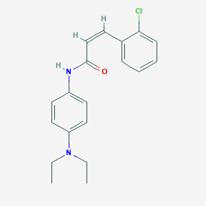 (Z)-3-(2-chlorophenyl)-N-[4-(diethylamino)phenyl]prop-2-enamide