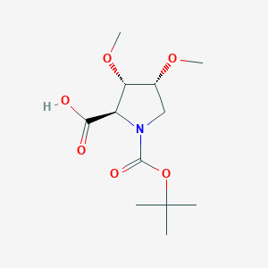 (2R,3S,4R)-3,4-Dimethoxy-1-[(2-methylpropan-2-yl)oxycarbonyl]pyrrolidine-2-carboxylic acid
