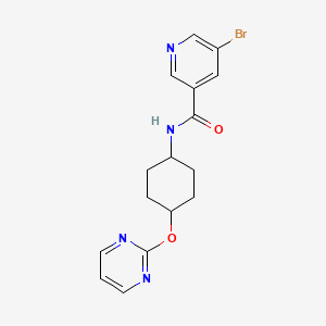 5-bromo-N-((1r,4r)-4-(pyrimidin-2-yloxy)cyclohexyl)nicotinamide