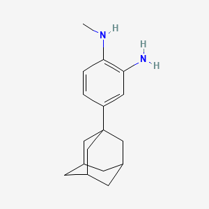 molecular formula C17H24N2 B2490651 N-[4-(1-Adamantyl)-2-aminophenyl]-N-methylamine CAS No. 936074-67-8