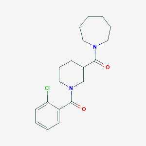 molecular formula C19H25ClN2O2 B249066 1-{[1-(2-Chlorobenzoyl)-3-piperidinyl]carbonyl}azepane 