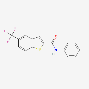 N-phenyl-5-(trifluoromethyl)-1-benzothiophene-2-carboxamide