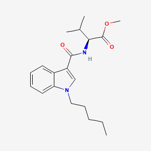 molecular formula C20H28N2O3 B2490692 N-[(1-pentyl-1H-indol-3-yl)carbonyl]-L-valine,methylester CAS No. 1971007-97-2