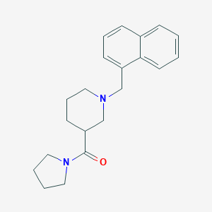 molecular formula C21H26N2O B249070 1-(1-Naphthylmethyl)-3-(1-pyrrolidinylcarbonyl)piperidine 