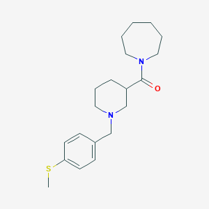 molecular formula C20H30N2OS B249071 1-({1-[4-(Methylsulfanyl)benzyl]-3-piperidinyl}carbonyl)azepane 