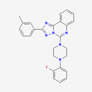 5-[4-(2-Fluorophenyl)piperazin-1-yl]-2-(3-methylphenyl)[1,2,4]triazolo[1,5-c]quinazoline