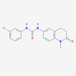 1-(3-Chlorophenyl)-3-(1-methyl-2-oxo-1,2,3,4-tetrahydroquinolin-6-yl)urea