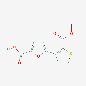 molecular formula C11H8O5S B2490733 5-[2-(Methoxycarbonyl)-3-thienyl]-2-furoic acid CAS No. 241488-17-5