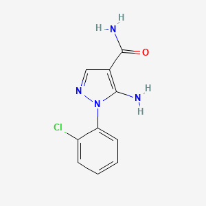 molecular formula C10H9ClN4O B2490769 5-Amino-1-(2-chlorophenyl)-1h-pyrazole-4-carboxamide CAS No. 792953-14-1