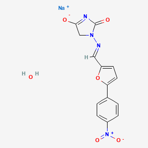 molecular formula C14H11N4NaO6 B2490783 Dantrolene sodium salt hydrate CAS No. 14663-23-1; 24868-20-0