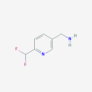 molecular formula C7H8F2N2 B2490784 [6-(Difluoromethyl)pyridin-3-YL]methanamine CAS No. 1211534-72-3