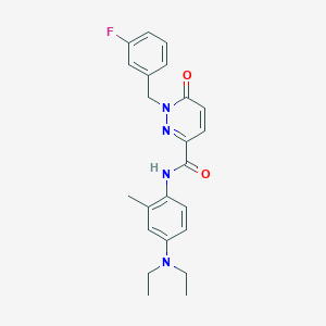 N-(4-(diethylamino)-2-methylphenyl)-1-(3-fluorobenzyl)-6-oxo-1,6-dihydropyridazine-3-carboxamide